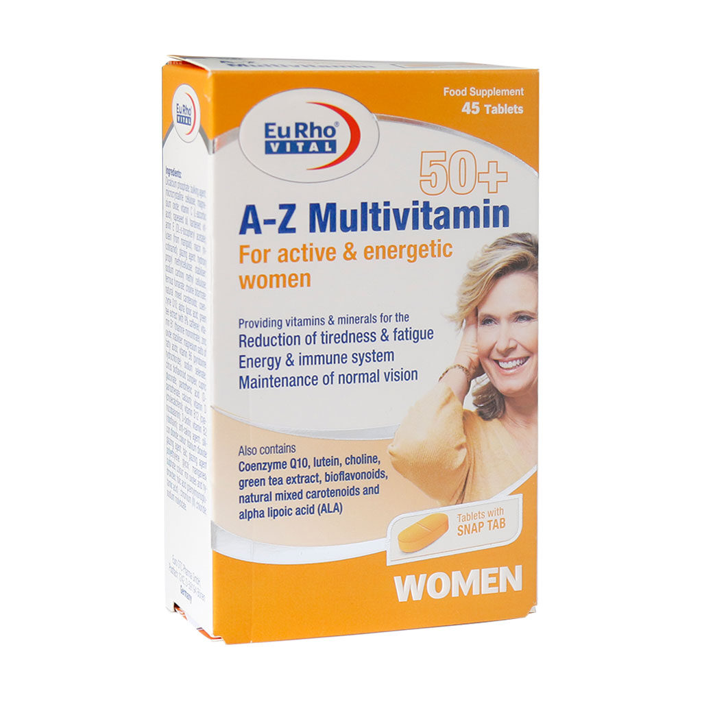 قرص A Z مولتی ویتامین 50+ بانوان یوروویتال