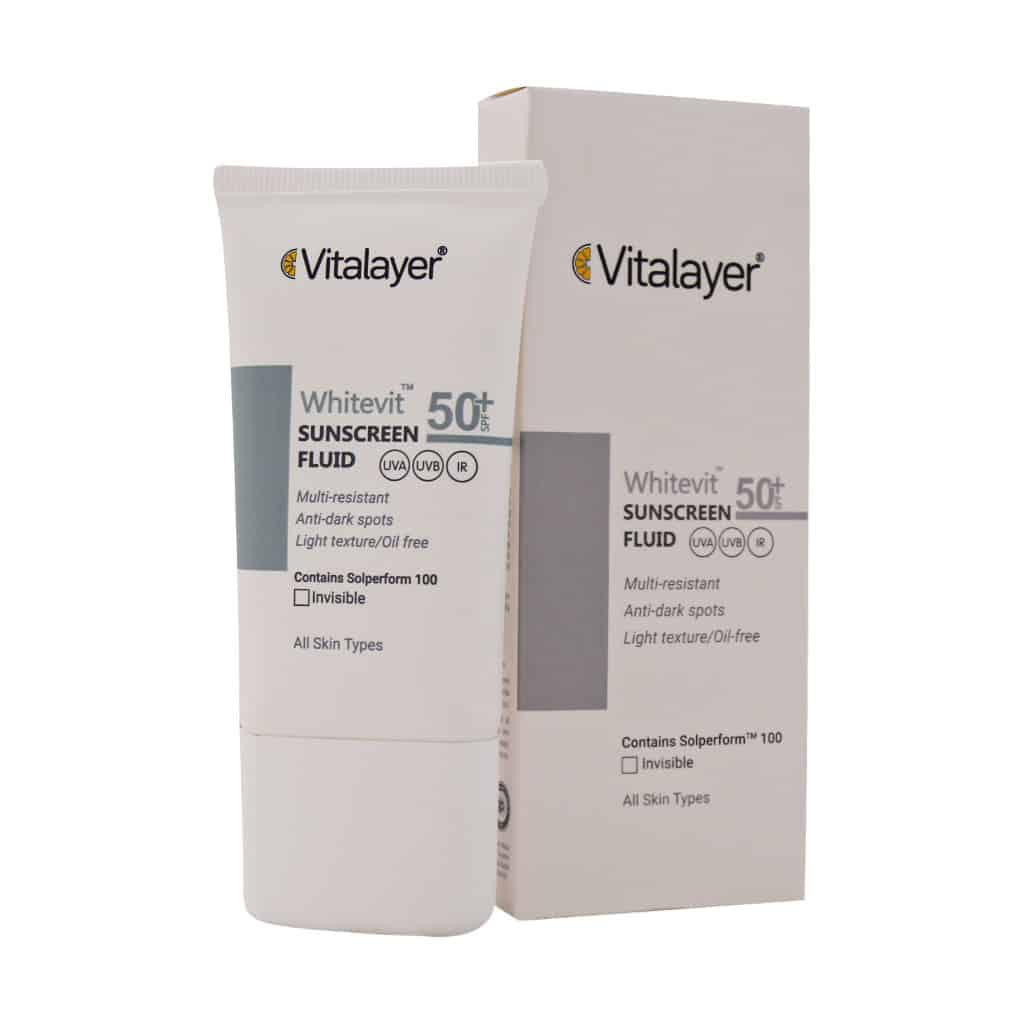 Vitalayer-Whitevit-Anti-Brown-Spot-Whitening-Cream-30-ml کرم ضد آفتاب ضد لک وایت ویت ویتالیر بی رنگ 50میلی لیتر - Image 1