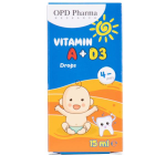 قطره ویتامین آ +د3 VITAMIN A+D3 او پی دی فارما 15ml