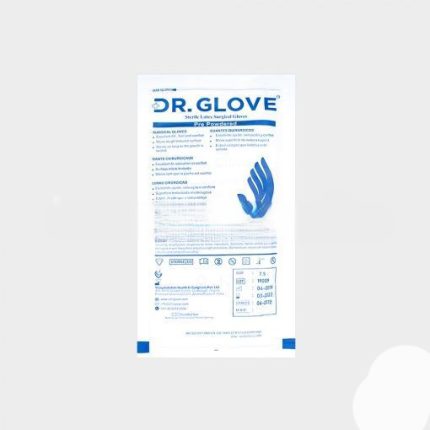 دستکش جراحی لاتکس استریل سایز ۷/۵ پودر دار DR. GLOVE