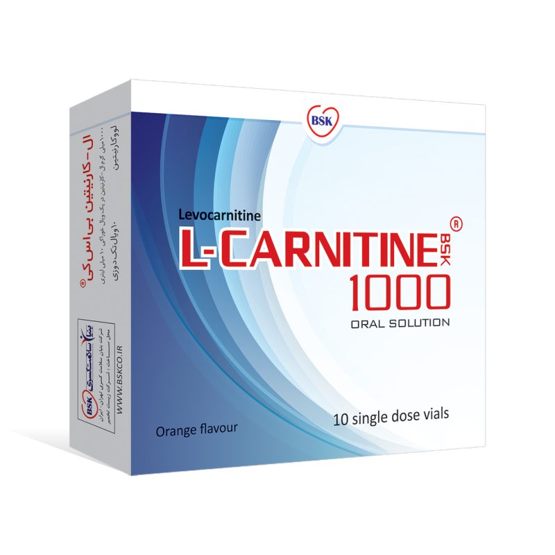 ویال خوراکی ال کارنیتین 1000 میلی گرم بی اس کی 10 عددی