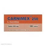قرص ال کارنیتین L-Carnitine 250 کارنیمکس 100 عددی