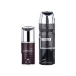 اسپری مردانه امپر مدل Prima Nuit حجم 200 میلی لیتر به همراه رول ضد تعریق زنانه امپر مدل Genesis Femme حجم 60 میلی لیتر