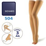 جوراب واریس انتهای ران مدل 504 (ترادیشنال) سیگواریس کلاس فشار 3 - SIGVARIS SPECIALTIES TRADITIONAL 504 AG - new - کد 3283