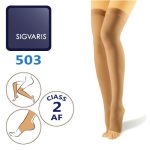 جوراب واریس ضخیم کلاس دو 503 نیمه ران سیگواریس Sigvaris 503 AF - کد 690