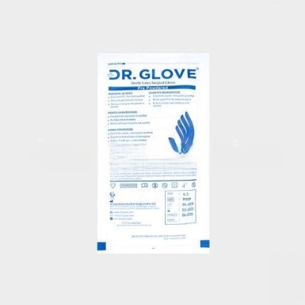 دستکش جراحی لاتکس استریل سایز ۶/۵ پودر دار DR. GLOVE