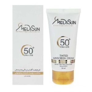 کرم ضد آفتاب رنگی SPF50 مديسان