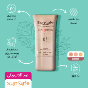 کرم ضد آفتاب سان سیف مکیسان SPF50 شماره NC20 حجم40میل- بژ طلایی