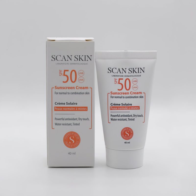 کرم ضد آفتاب بي رنگ پوست نرمال تا مختلط اسکن اسکین