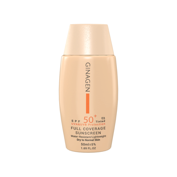 کرم ضد آفتاب SPF 50 ژیناژن 03 پوست خشک و نرمال 50 میل - Image 1