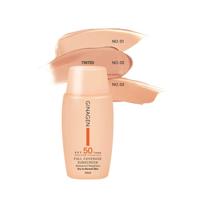 کرم ضد آفتاب SPF 50 ژیناژن 03 پوست خشک و نرمال 50 میل - Image 2