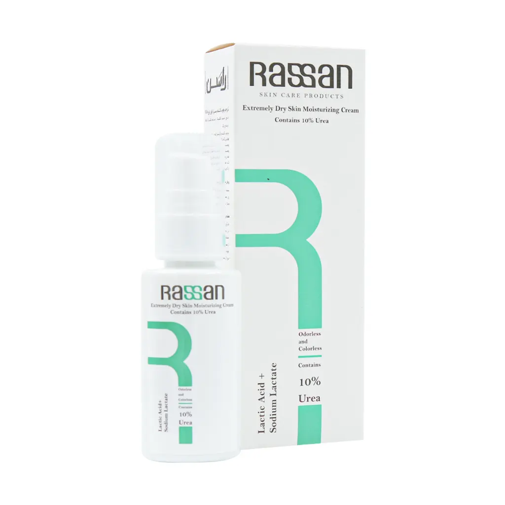Rassan-Extremely-Dry-Skin-Moisturizing-Cream-10-Urea-50-ml کرم مرطوب کننده بسیار قوی اوره 10 درصد راسن - Image 1