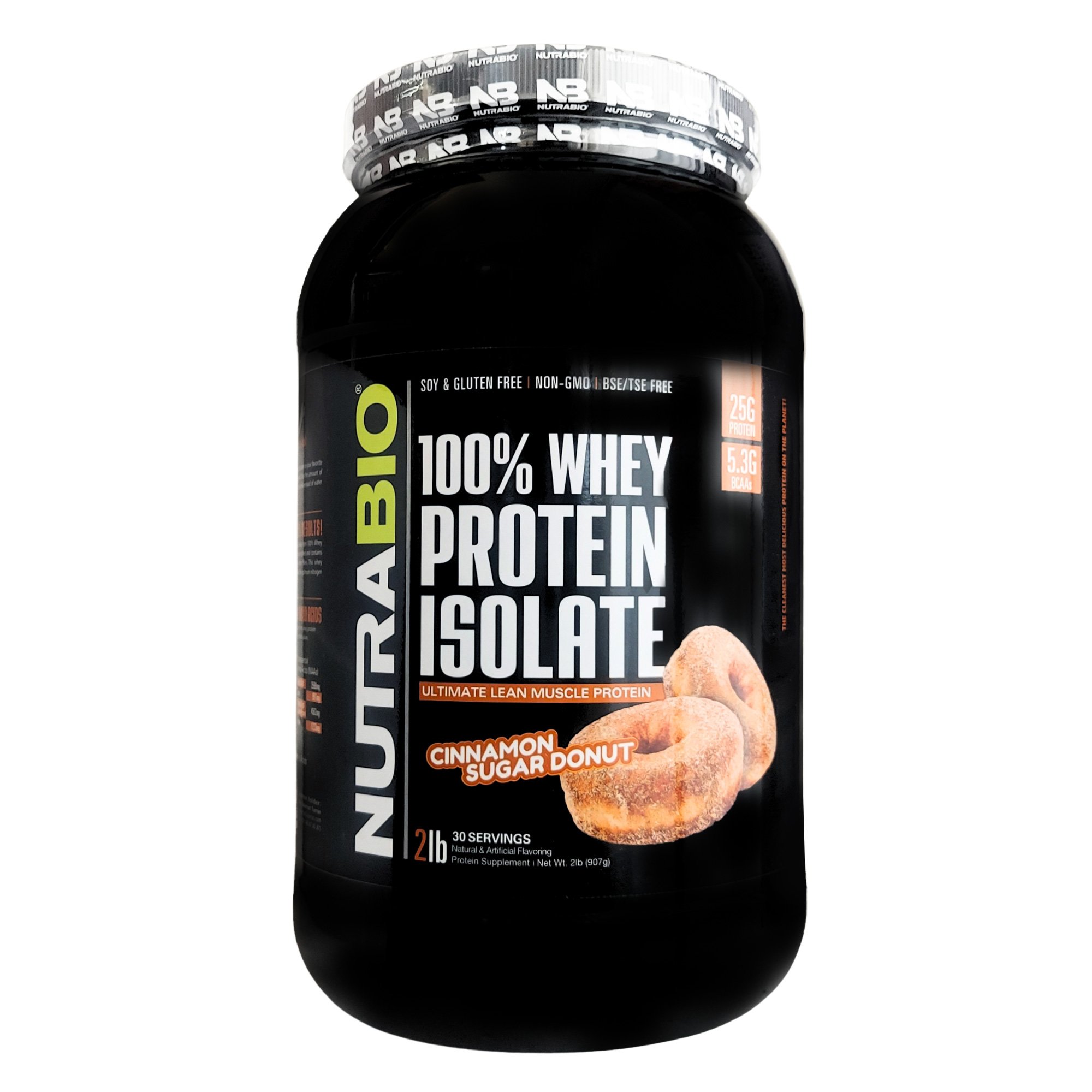 پروتئین وی ایزوله دونات 907 گرمی نوترابایو پروتئین وی ایزوله دونات 907 گرمی نوترابایو