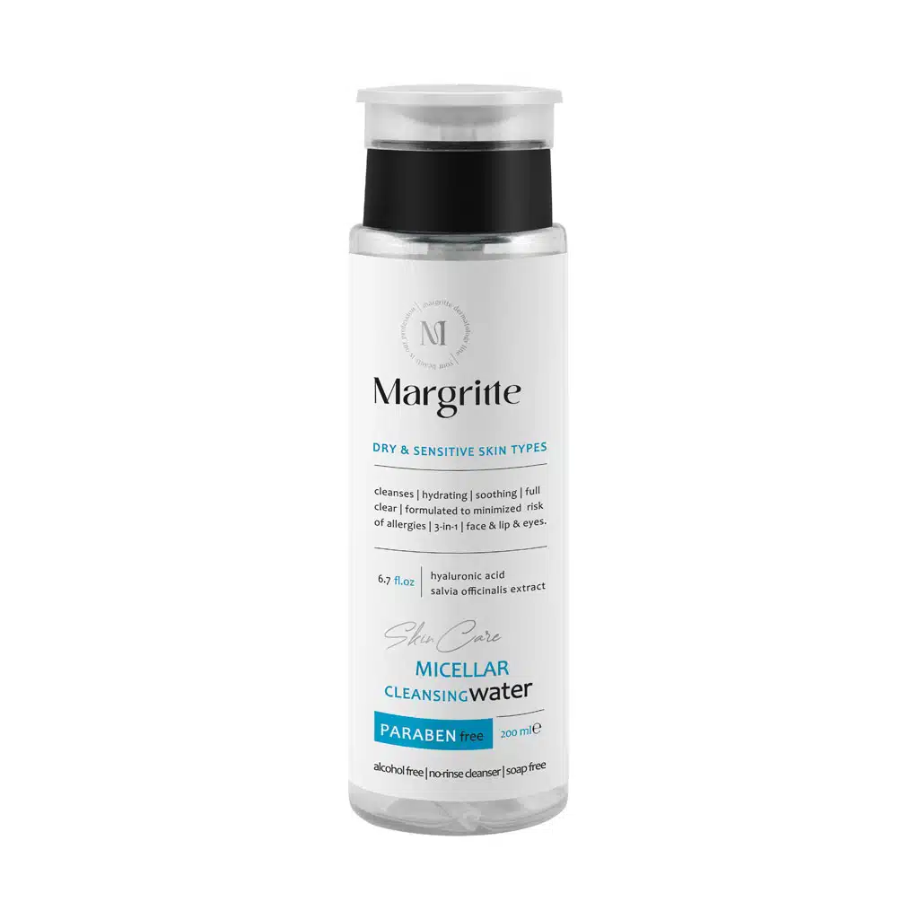 Margritte-Dry-And-Sensitive-Micellar-Cleansing-Water-200-ml.jpg میسلار واتر 3 در 1 پوست خشک و حساس مارگریت - Image 1