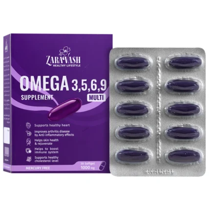 کپسول امگا 3، 5، 6، 9 زراوش 30 عددی