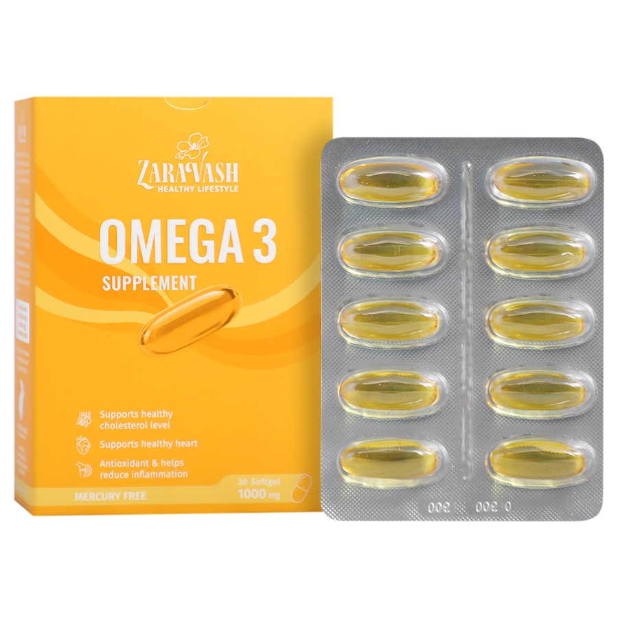 سافت ژل امگا 3 زراوش 30 عدد سافت ژل امگا 3 زراوش 30 عدد