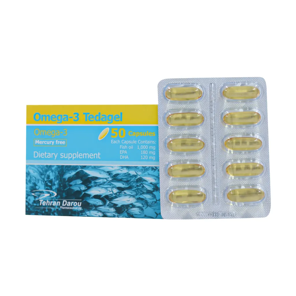 Tehran-Darou-Omega-3-1000-Mg-Capsules کپسول امگا 3 تداژل 1000 تهران دارو - Image 1