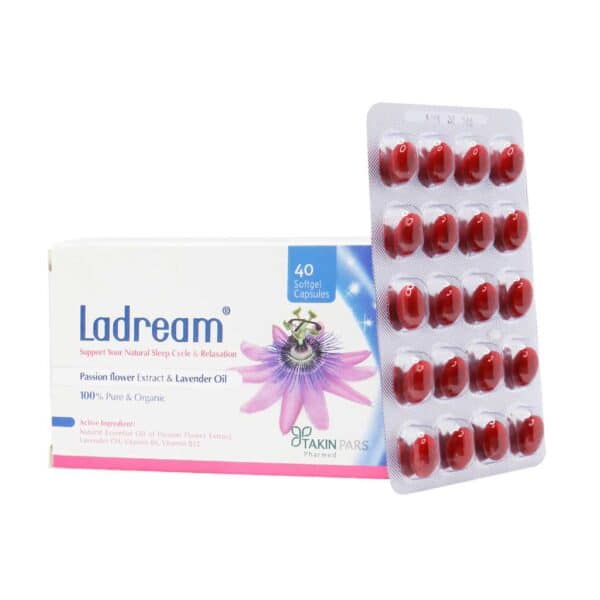 کپسول نرم ژلاتینی لادریم تکین پارس کپسول نرم ژلاتینی لادریم تکین پارس فارمد 40 عدد