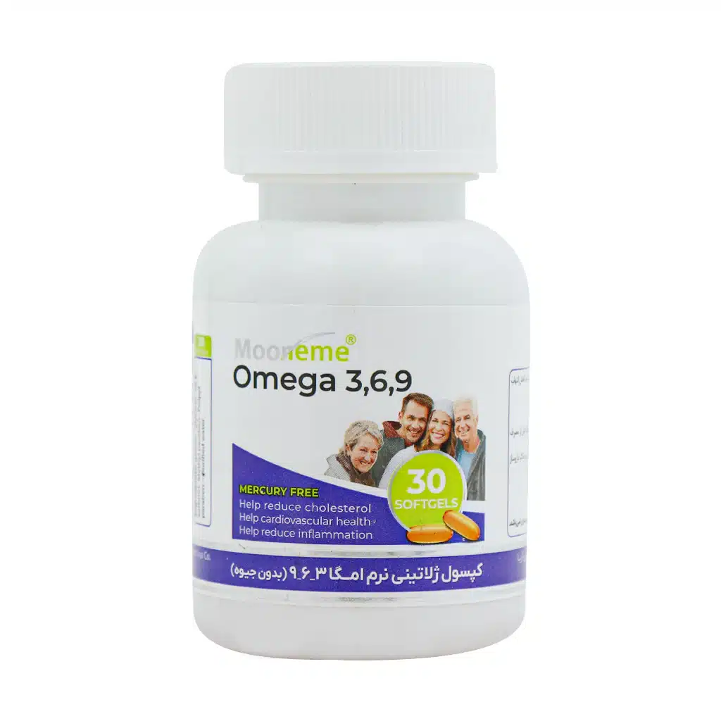 سافت ژل امگا 3 6 9 مونم اکسیر آفرین آریا 30 عدد سافت ژل امگا 3 6 9 مونم اکسیر آفرین آریا 30 عدد