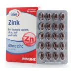 کپسول زینک 40 میلی گرم یوروویتال بسته 60 عددی