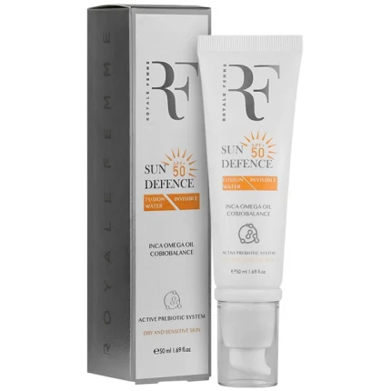 کرم ضد آفتاب فیوژن واتر پوست خشک SPF50 آر اف