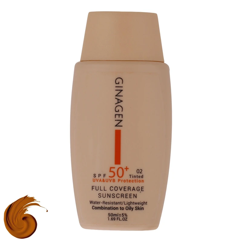 کرم ضدآفتاب ژیناژن SPF50 مدل 02، مناسب پوستهای چرب، حجم 50 میلیلیتر کرم ضدآفتاب ژیناژن SPF50 مدل 02، مناسب پوستهای چرب، حجم 50 میلیلیتر