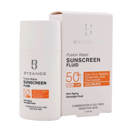 فلوئيد ضد آفتاب بي رنگ SPF 50 فيوژن واتر بیزانس 50 ميل