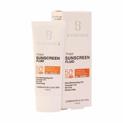 فلوئيد ضد آفتاب رنگي SPF50 پوست چرب بیزانس 40ميل برنز