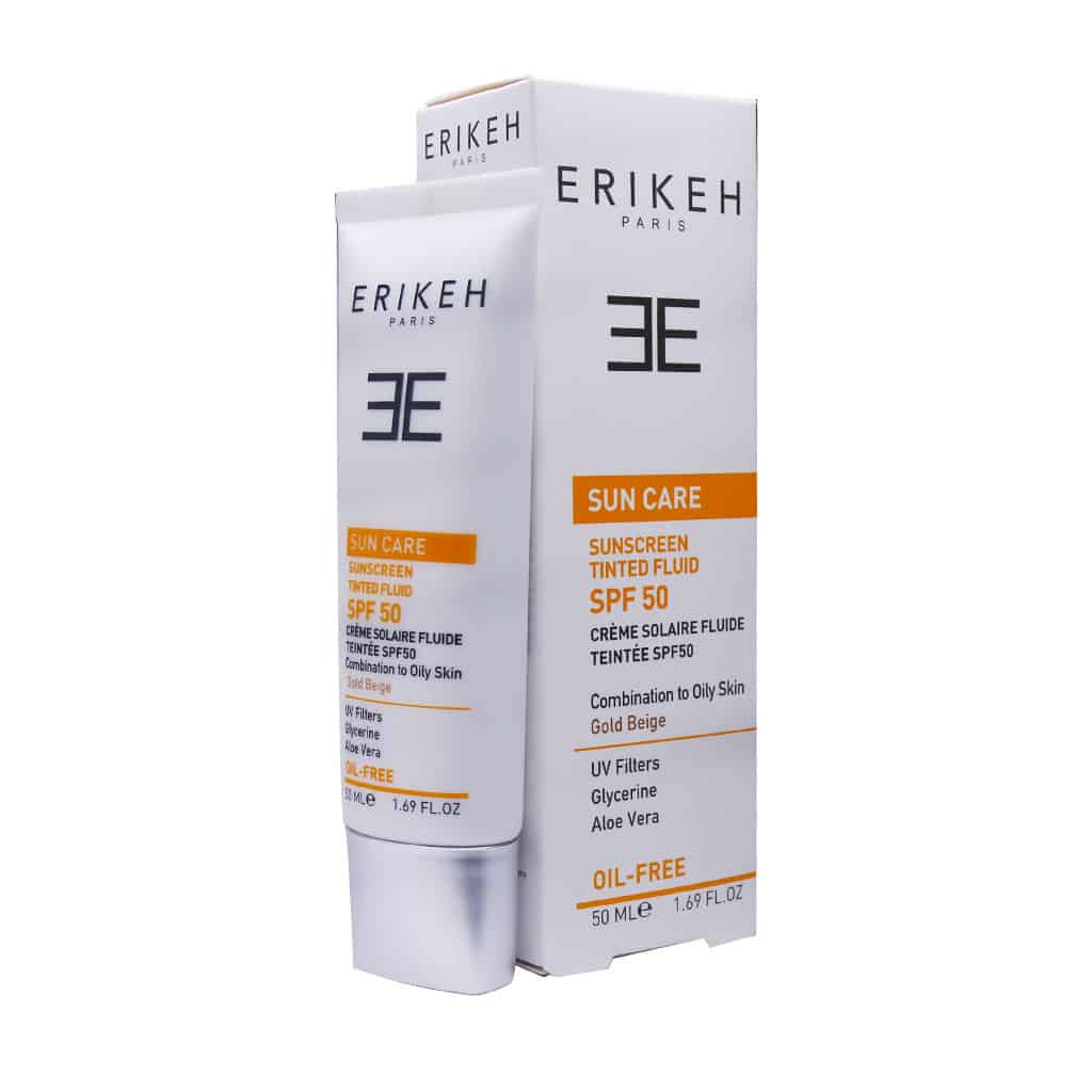 فلوئید ضد آفتاب SPF50 مناسب پوست چرب و مختلط اریکه 50 میل فلوئید ضد آفتاب SPF50 مناسب پوست چرب و مختلط اریکه 50 میل
