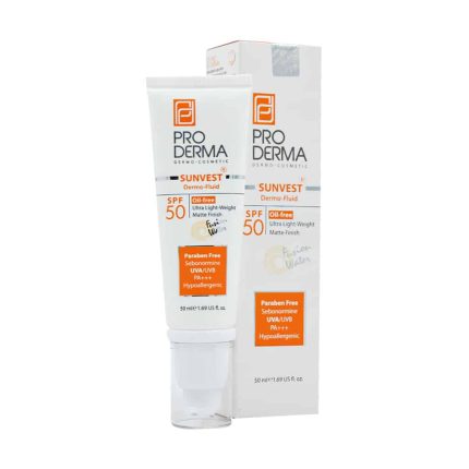 فلوئيد ضد آفتابspf50 پوست معمولي و چرب پرودرما