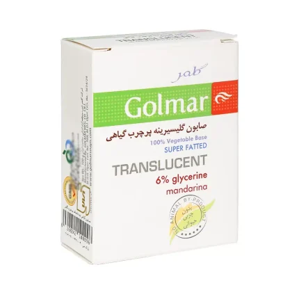 صابون گليسيرينه پرچرب گياهي 6 درصد قرمز گلمر 100 گرمی