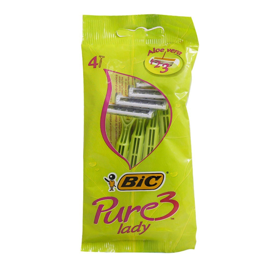 خود تراش بیک مدل Pure 3 Lady بسته 4 عددی خود تراش بیک مدل Pure 3 Lady بسته 4 عددی