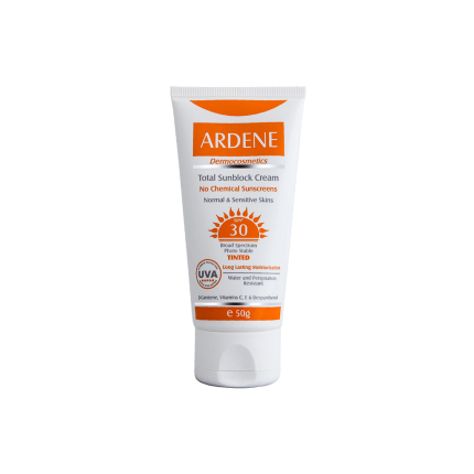 ضدآفتاب spf 30 رنگي پوست معمولي و حساس آردن سان 50 گرم