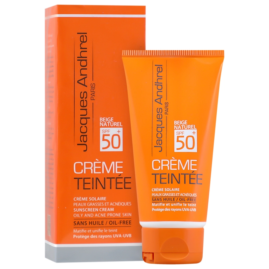 کرم ضد آفتاب SPF50 پوست چرب و مستعد آکنه ژاک آندرل 50 گرم کرم ضد آفتاب SPF50 پوست چرب و مستعد آکنه ژاک آندرل 50 گرم بی رنگ