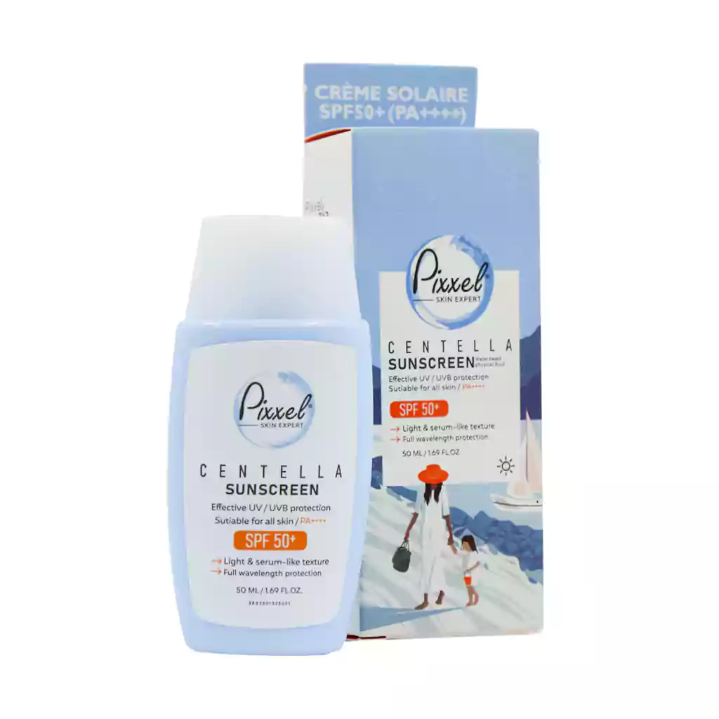 کرم ضد آفتاب سنتلا SPF50 پیکسل 50 میل کرم ضد آفتاب سنتلا SPF50 پیکسل 50 میل