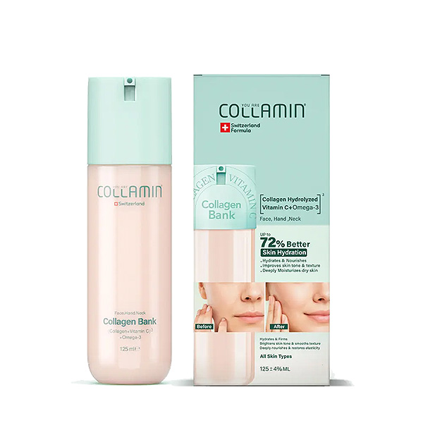 collamin-1 کرم کلاژن بانک کلامین حاوی امگا 3 و ویتامین C حجم 125 میلی لیتر - تصویر 1