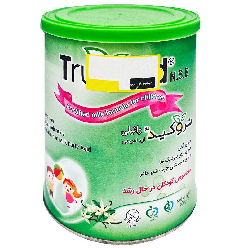 غذای کمکی کودک تروکید با طعم وانیل تروویتال 400 گرم غذای کمکی کودک تروکید با طعم وانیل تروویتال 400 گرم