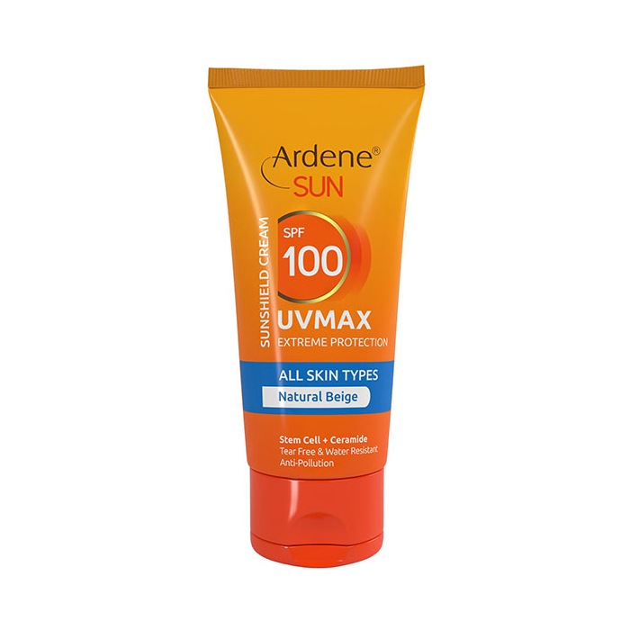 ضدآفتاب مکس SPF100 انواع پوست بژ طبيعي آردن سان 50 گرمي ضدآفتاب مکس SPF100 انواع پوست بژ طبيعي آردن سان 50 گرمي