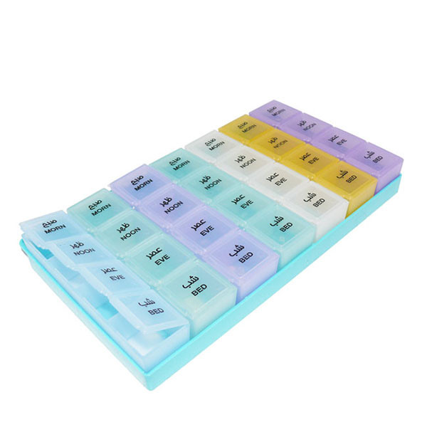 یادآور و نگهدارنده هفتگی قرص و دارو مستطیلی اف تی ای کو یادآور و نگهدارنده هفتگی قرص و دارو مستطیلی اف تی ای کو