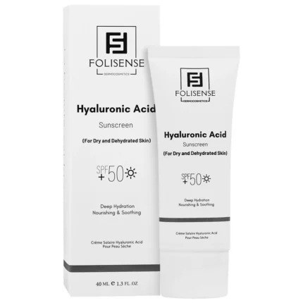 کرم ضد آفتاب SPF50 نياسيناميد اسيد پوست چرب و آکنه فولی سنس 40 ميل