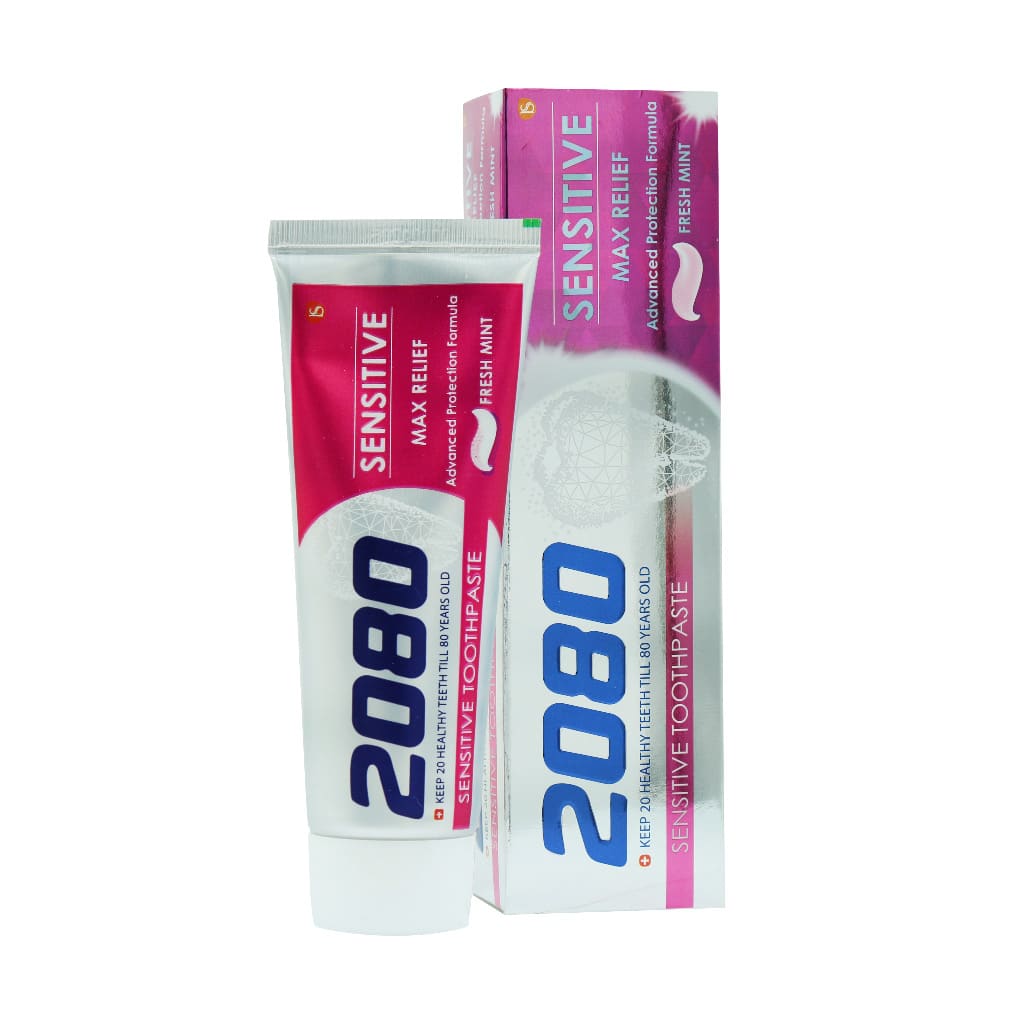2080-Max-Relief-Sensitive-Toothpaste-100 خمير دندان مناست دندان هاي حساس 2080 - تصویر 1